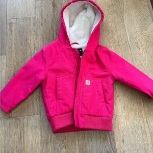 Carhartt Fuchsia Sherpa-Lined Jacket